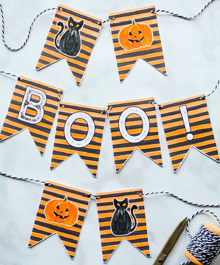 20 Free Happy Halloween Banner Printable - The Beauty Dojo