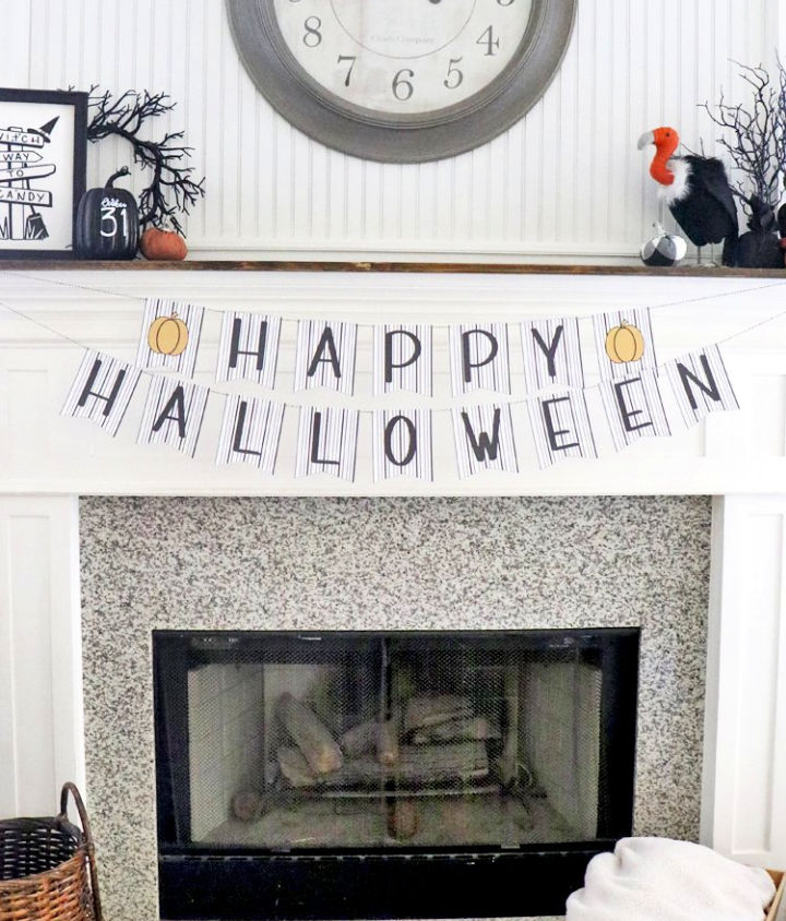 20 Free Happy Halloween Banner Printable - The Beauty Dojo