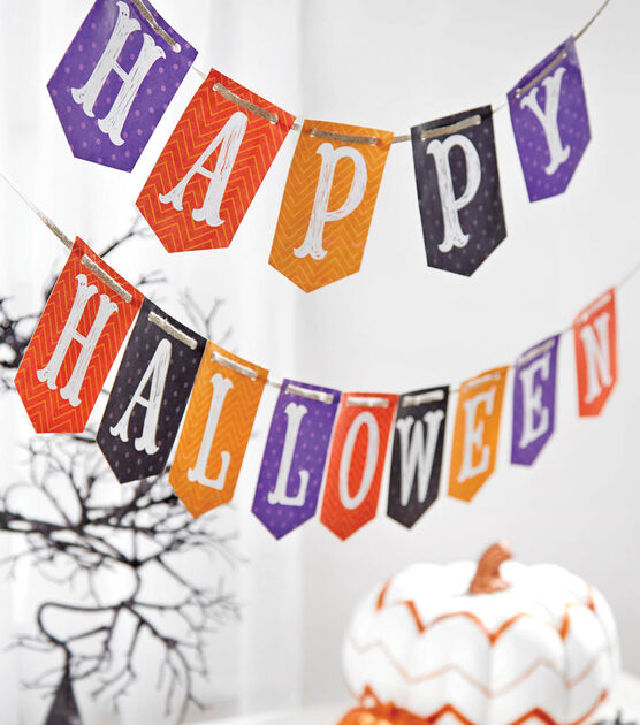 20 Free Happy Halloween Banner Printable - The Beauty Dojo