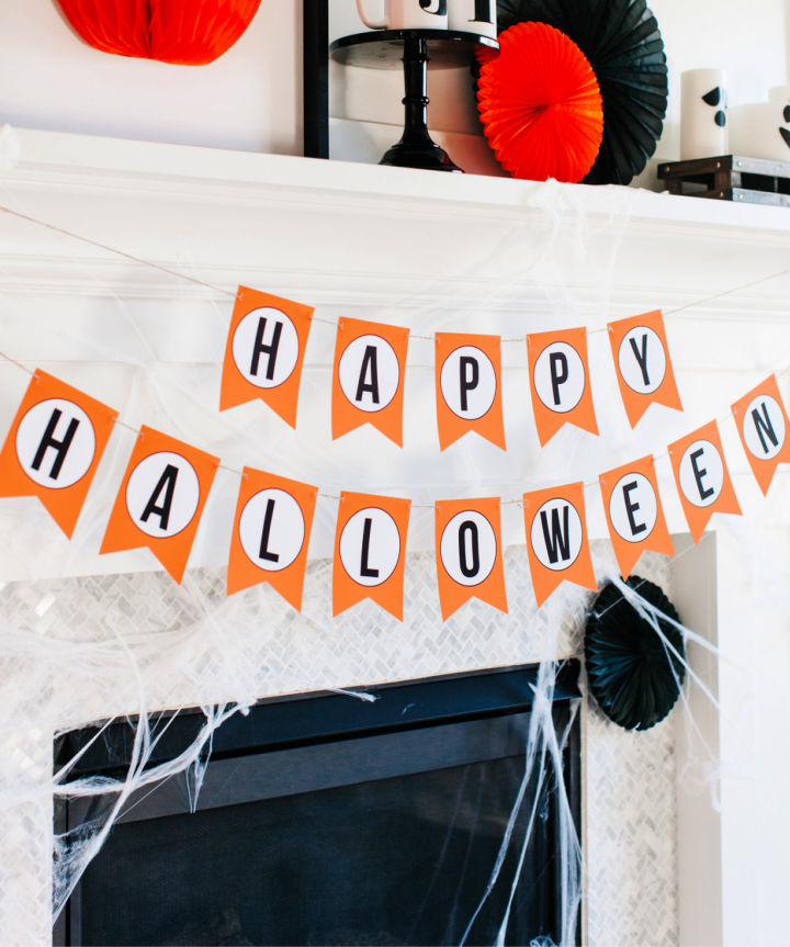 20 Free Happy Halloween Banner Printable - The Beauty Dojo