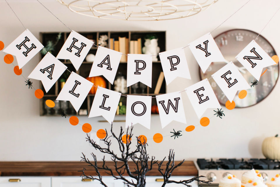 20 Free Happy Halloween Banner Printable The Beauty Dojo