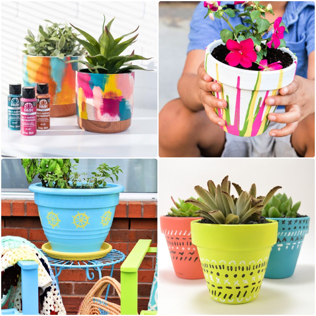 30 Easy Painted Terracotta Pots and Painting Pots Ideas
